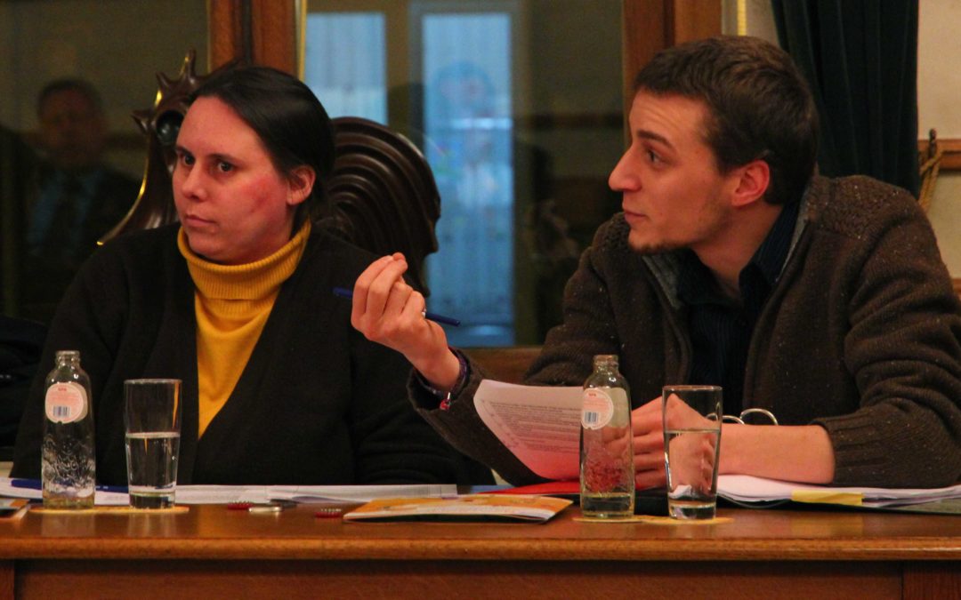 Christelle Surquin et Marc Magnery défendent le point de vue ECOLO au Conseil communal de Dison